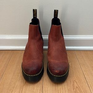 Brick Platform Rometty Wyoming Leather Boots